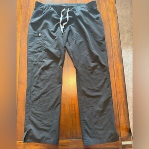 Fig Men's Black Drawstring scrubs